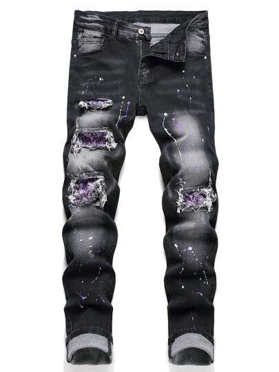 Purple Bandana Denim