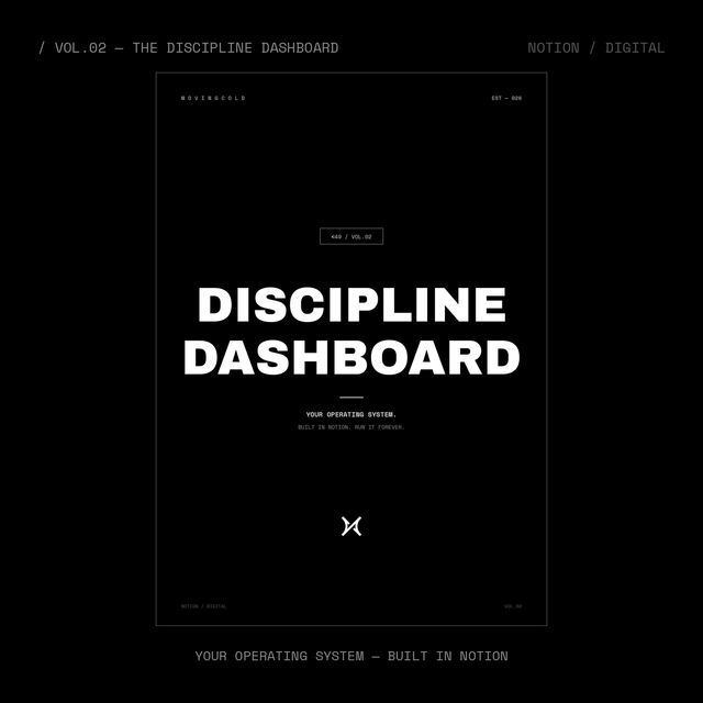 THE DISCIPLINE DASHBOARD