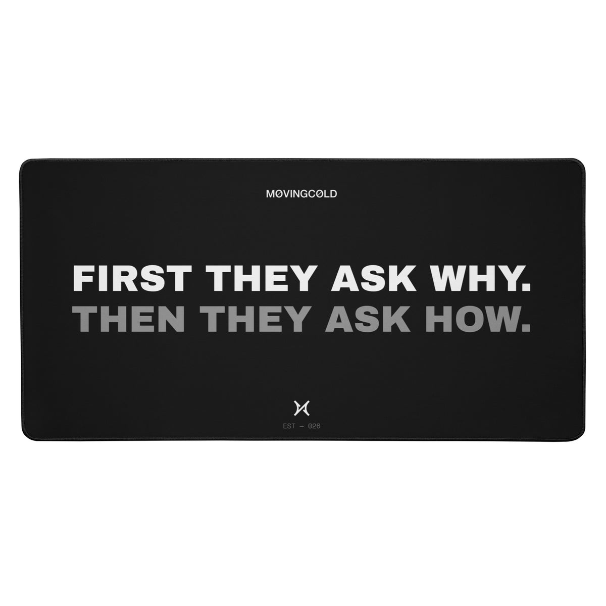 THE DESK MAT — FIRST THEY ASK WHY. — image 3