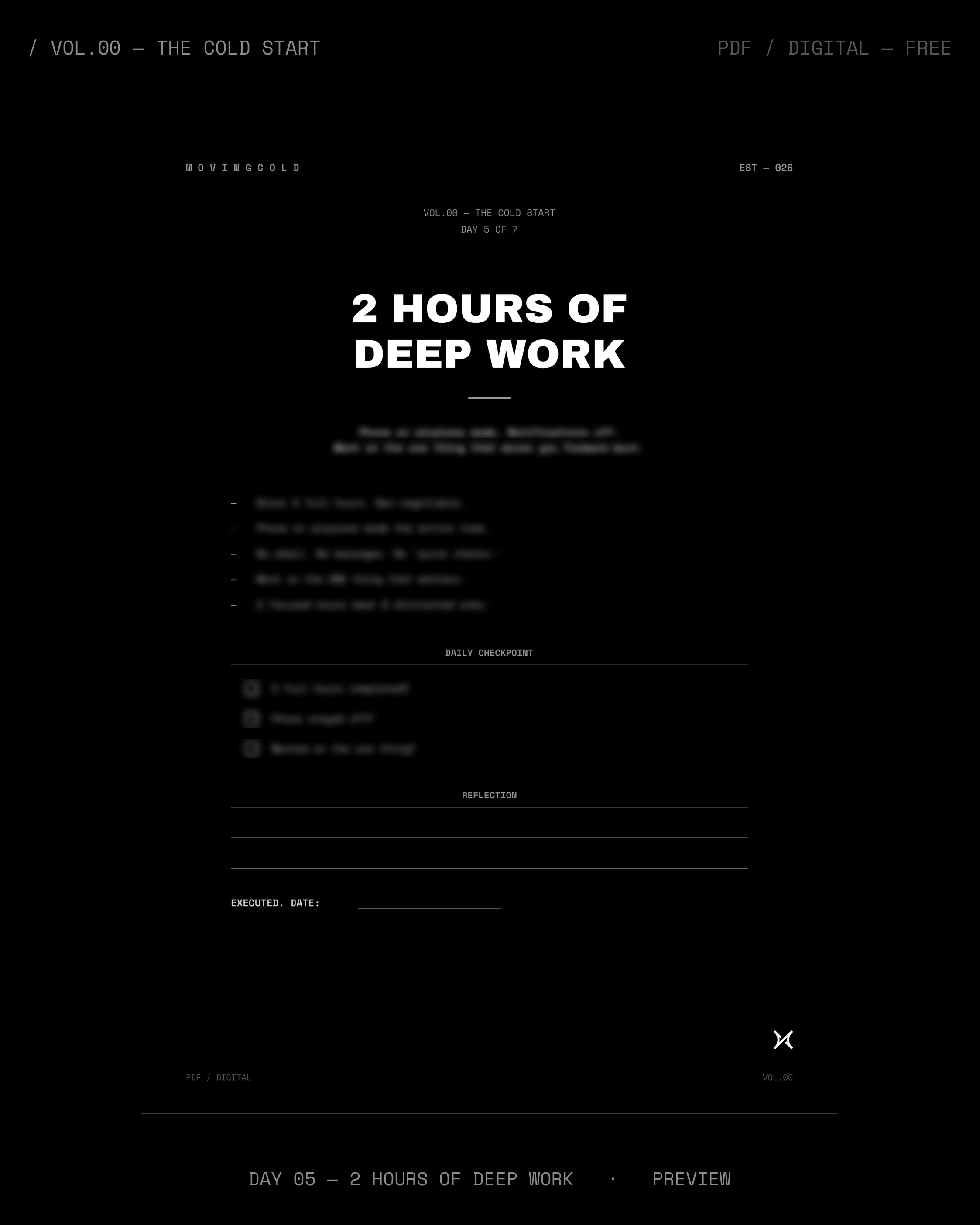 VOL.00 — THE COLD START — image 4